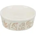 Trixie Bowl, textured motif, ceramic, 1.2 l/ø 20 cm, white/taupe