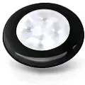 Hella Marine Slank Rund Høflighetslys Med Varmt Hvitt Led-lys 12v