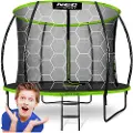 Neo-Sport NS-08C221 hagetrampolin med innvendig nett 8 FT 252 cm