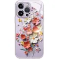 Mtp Products iPhone 12/12 Pro Hybrid-deksel med blomsterbukett - Lilla