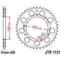 JT Sprockets 420 Jtr1131.60 Steel Bakre Tannhjul
