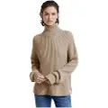 G-Star for woman. D25753-D496-B736 Loose Turtle jumper brown (XXS), Casual, Long sleeve, Organic Cotton, Sustainable