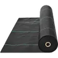 Vevor 4FTx300FT Premium kraftig ugressbarrierer for landskap, 3,2OZ vevd geotekstil under grus, høy permeabilitet for ugressblokkering, ugressmatte, innkjørselstoff, ugresskontroll hageduk