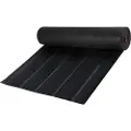 Vevor ugressbarrierer, 5,8 oz landskapsstoff, 3 fot x 300 fot dekkmatte kraftig vevd gresskontrollgeotekstil for hage, terrasse, svart
