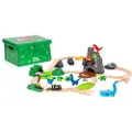 BRIO Dinosaur Deluxe togbane med vulkan (36104)