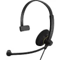 Epos IMPACT SC 30 USB ML - Hodesett - on-ear - kablet - USB - svart med oransje fargefremhevinger
