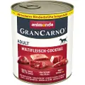 Animonda GranCarno animonda våtfôr for hunder + 80 g Gran Carno Meat Chunks Medium / Maxi - 6 x 800 g GranCarno Original Adult Kjøttcocktail