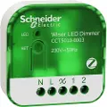 Schneider Electric LAURITZ KNUDSEN Wiser trådløs lysdæmper puck med Multiwire teknologi - valgfri tilslutning af nul-leder. Dæmper LED lyskilder helt ned til 1VA