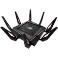 Asus ROG Rapture GT-AX11000 - Trådløs ruter 4-portssvitsj - 1GbE, 2.5GbE - WAN-porter: 2 - Wi-Fi 6 - Trippelbånd