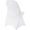 Vevor Stretch Spandex Sammenleggbare Stoltrekk, Universal Tilpasset Stoltrekk, Avtakbare Vaskbare Beskyttende Sliptrekk, Til Bryllup, Ferie, Bankett, Fest, Feiring, Spisestue (12 STK Hvit)