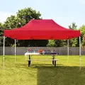 TOOLPORT 3x4,5 m aluminium, pop up partytelt, uten sidepaneler, rød