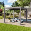 PRIMEYARD 3x3 m pergola, lamelltak, eloksert