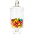 Excellent Housewares Utmerket husholdningsartikler Kjeksbeholder i glass 1,5 l