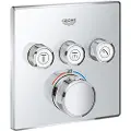 GROHE 29126000, Badekar og dusj, Roterende ventiler, Stål, Kromfarget