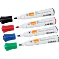 Nobo Glide tavlemarkør rund spiss 2 mm hurtigtørkende blekk, pakke/10 stk. Assortert