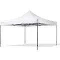 TOOLPORT 4x4 m stål, pop up partytelt, uden sidepaneler, hvit