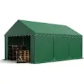 TOOLPORT 3x6 m lagertelt, PVC-presenning, mørkegrønn