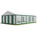 TOOLPORT 5x10 m partytelt, PVC-presenning, grønn-hvit