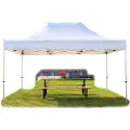 TOOLPORT 3x4,5 m aluminium, pop up partytelt, uten sidepaneler, hvit