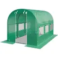 TOOLPORT 2x3 m, drivhustunnel, PE-presenning, grønn