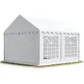 TOOLPORT 3x3 m partytelt, PVC-presenning, hvit