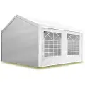 TOOLPORT 3x5 m partytelt, PE-presenning, hvit