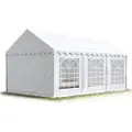TOOLPORT 4x6 m partytelt, PVC-presenning, hvit