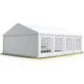 TOOLPORT 5x8 m partytelt, PVC-presenning, hvit