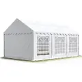 TOOLPORT 3x6 m partytelt, PVC-presenning, hvit