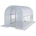 TOOLPORT 2x3 m drivhustunnel, PE-presenning, hvit