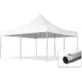 TOOLPORT 5x5 m aluminium, pop up partytelt, uten sidepaneler, hvit