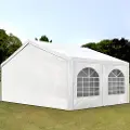 TOOLPORT 5x5 m partytelt, PE-presenning, hvit