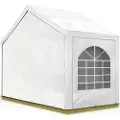 TOOLPORT 3x2 m partytelt, PE-presenning, hvit