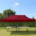 TOOLPORT 3x6 m stål, pop up partytelt, uden sidepaneler, rød