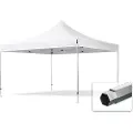 TOOLPORT 4x4 m aluminium, pop up partytelt, uten sidepaneler, hvit