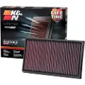 K&N Sportsluftfilter - Panel (L: 294 mm, B: 178 mm, H: 32 mm) passer til: AUDI A1, A3, Q2, Q3, TT CUPRA ATECA, FORMENTOR, LEON, LEON SPORTSTOURER SEAT ARONA, ATECA 1.4-2.5 09.04-