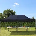 TOOLPORT 3x6 m stål, pop up partytelt, uden sidepaneler, svart
