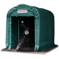 TOOLPORT 1,6x2,4 m garasjetelt, PVC-presenning, mørkegrønn, uten statikk