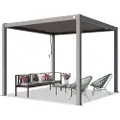 PRIMEYARD 3x3 m pergola, lamelltak, eloksert