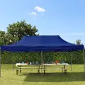 TOOLPORT 3x6 m stål, pop up partytelt, uden sidepaneler, mørkeblå