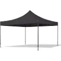 TOOLPORT 4x4 m stål, pop up partytelt, uden sidepaneler, svart