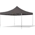 TOOLPORT 4x4 m aluminium, pop up partytelt, uten sidepaneler, creme