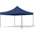 TOOLPORT 4x4 m stål, pop up partytelt, uden sidepaneler, blå