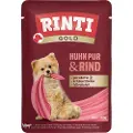 Rinti Gold 10 x 100 g - Kylling Pure og storfekjøtt