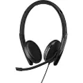 Epos Inline-hodesett EPOS SENNHEISER ADAPT 165 USB II, vendbar, med USB-kablet adapter, 3,5 mm- og USB-kontakter.