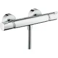 Hansgrohe Ecostat termostatarmatur med bruserafgang 1/2 ned samt forskruninger og rosetter