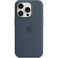 Apple iPhone 15 Pro Silicone Case with MagSafe - Storm Blue