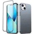 JOYROOM 360 Full Case-deksel for iPhone 13 bak- og frontdeksel + herdet glass grå (JR-BP927 anløpet)