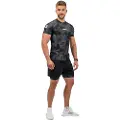 Nebbia Camouflage Compression Maximum 338 Kortarmet T-skjorte