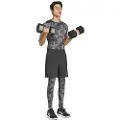 Adidas Tech-fit Aop Kortarmet T-skjorte
